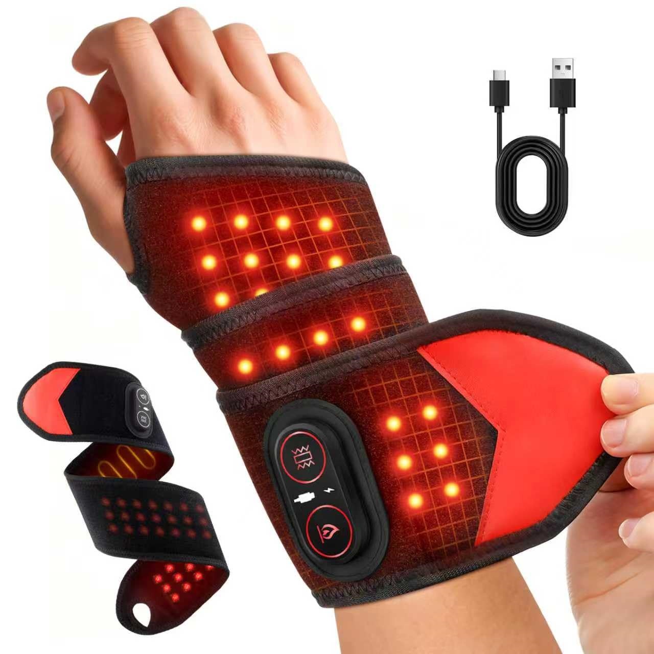 Wrist Wraps - Taşınabilir Kırmızı Işık Terapi Bandı 660nm