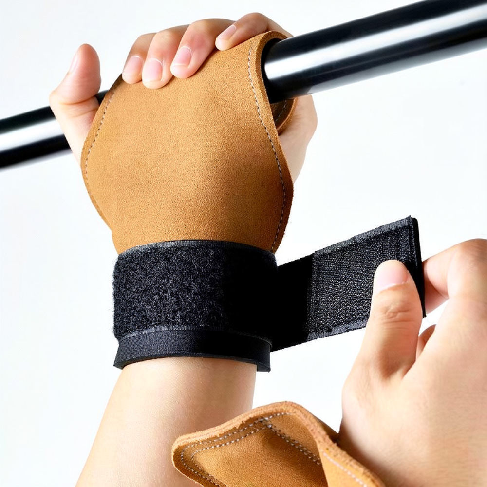 Weightlifting Gloves - Sığır derisi ağırlık kaldırma kayışları, spor