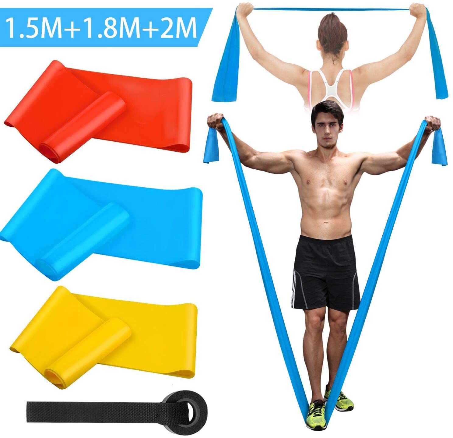 Crossfit Belt - Elastik Fitness Bantları 3 Adet Direnç