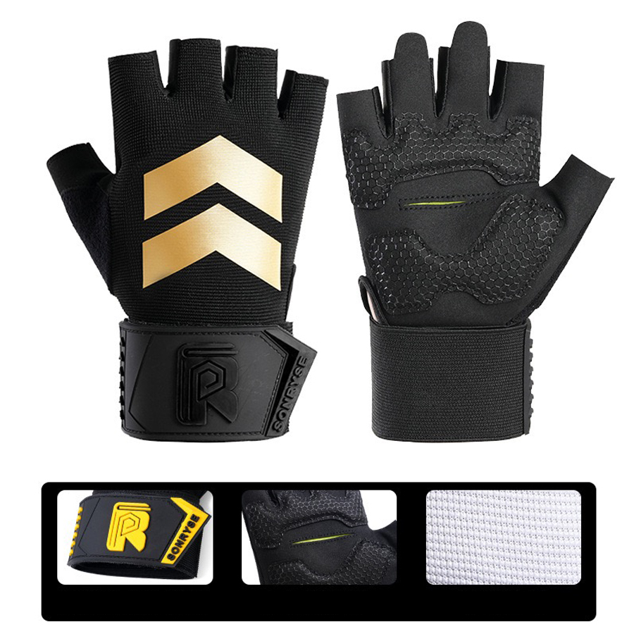 Weightlifting Gloves - Erkekler ve kadınlar için entegre bilek