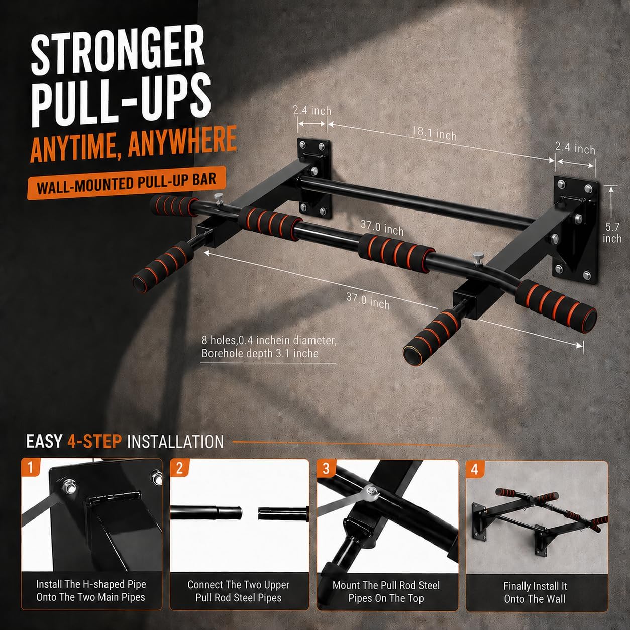 Evde Kullanıma Uygun, Duvara M - Pull Up Bar incelemesi ve fiyatı
