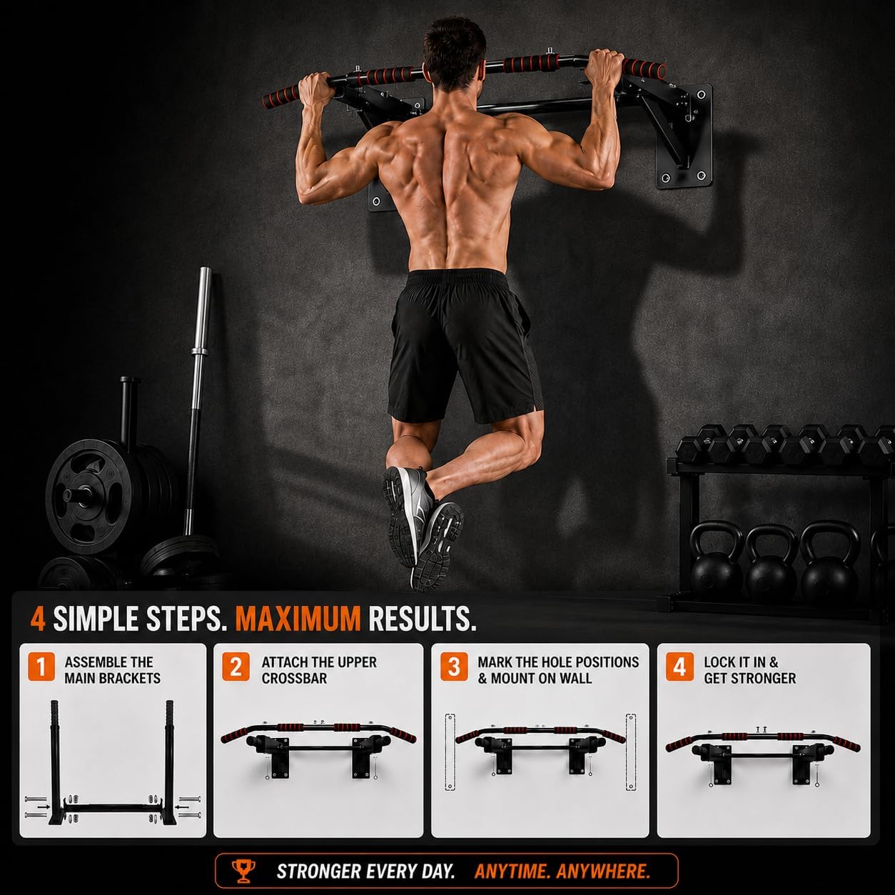 Evde Kullanıma Uygun, Duvara M - Pull Up Bar incelemesi ve fiyatı