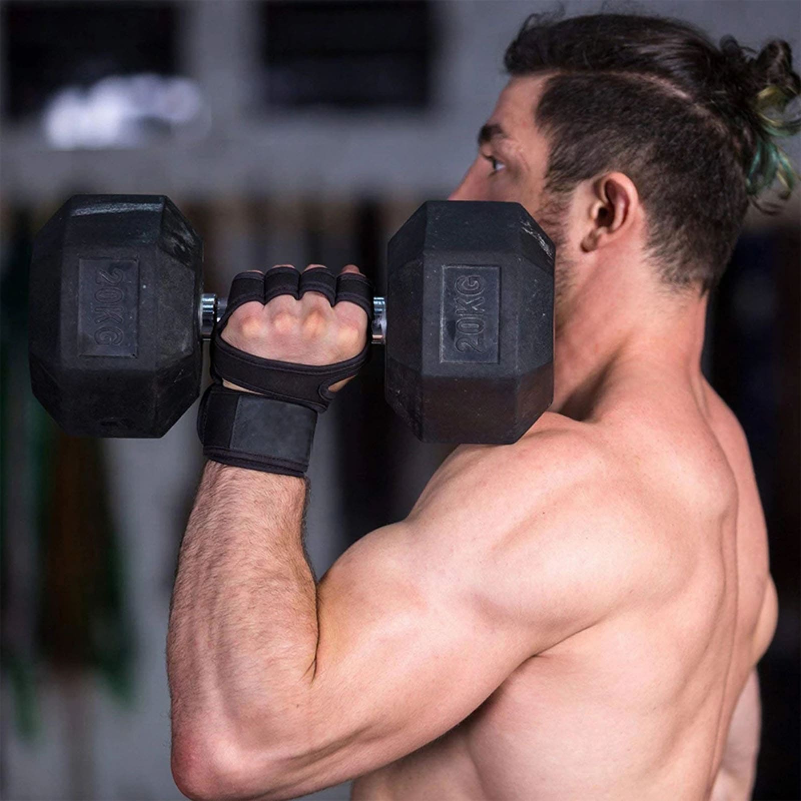 1 çift Spor çapraz antrenman b - Weightlifting Gloves incelemesi ve fiyatı