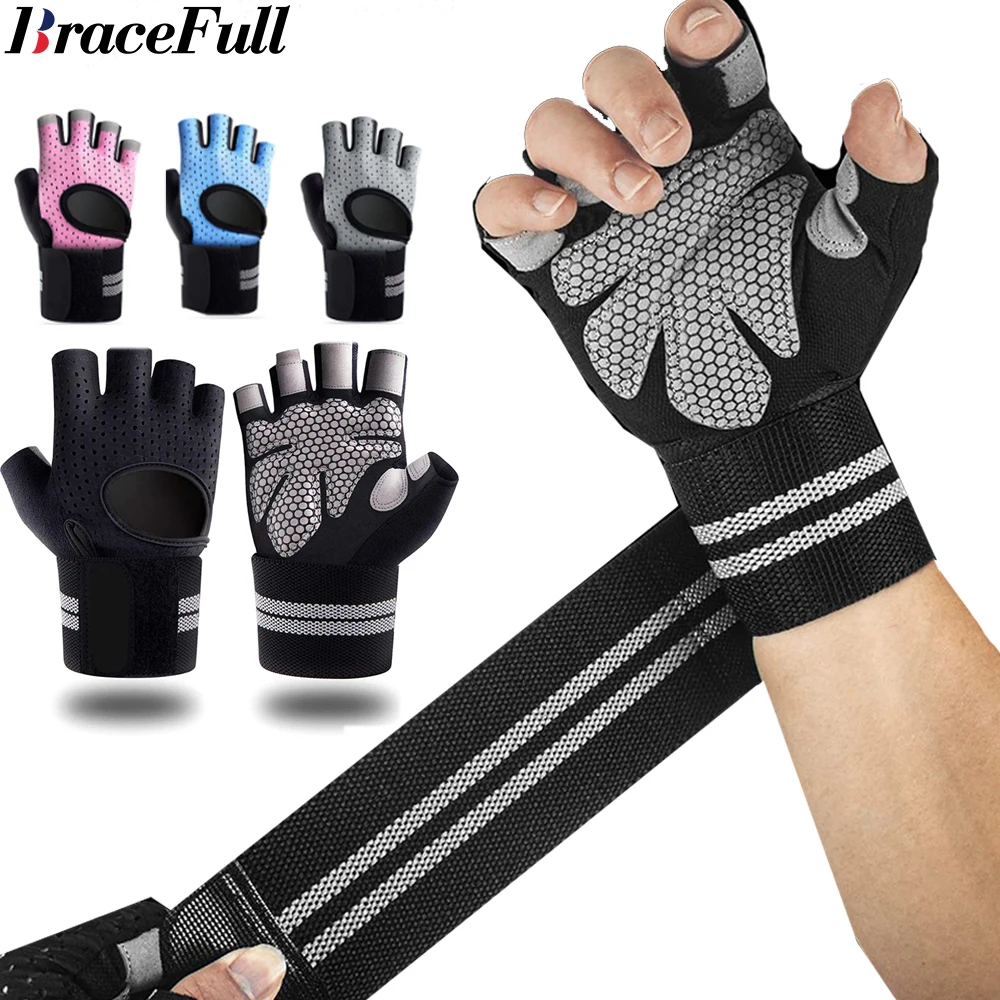 1 çift yarım parmak spor salon - Weightlifting Gloves incelemesi ve fiyatı