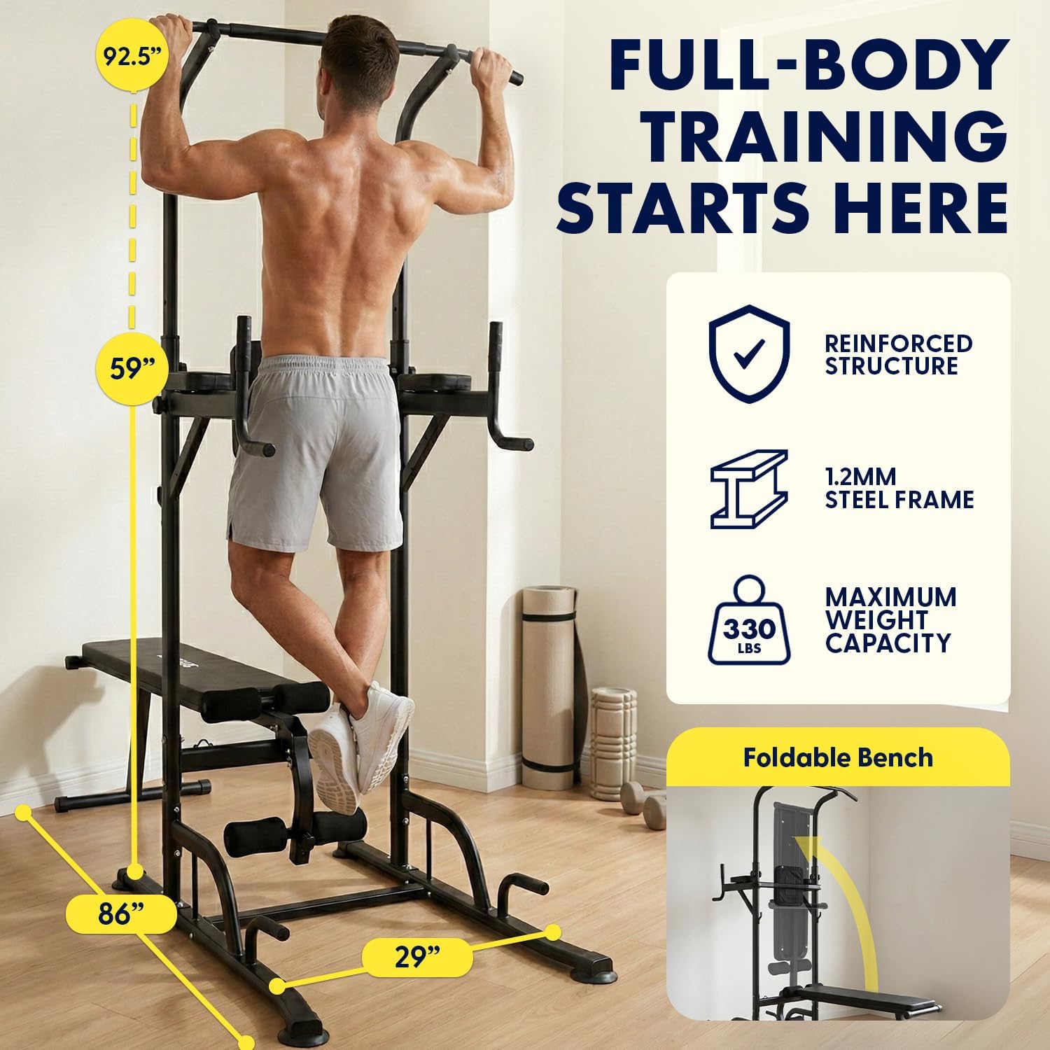 Evde spor egzersizleri ve benc - Pull Up Bar incelemesi ve fiyatı